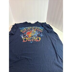 Liquid Blue Grateful Dead Summer Tour 85 T Shirt L Vintage Band Tee Skeleton